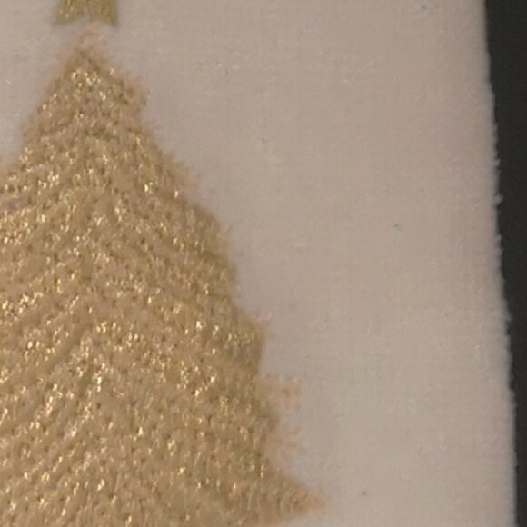 Elco Set of Christmas Themed Towel & Hand Towel Beige with Gold Christmas Tree - Picture 4 of 4